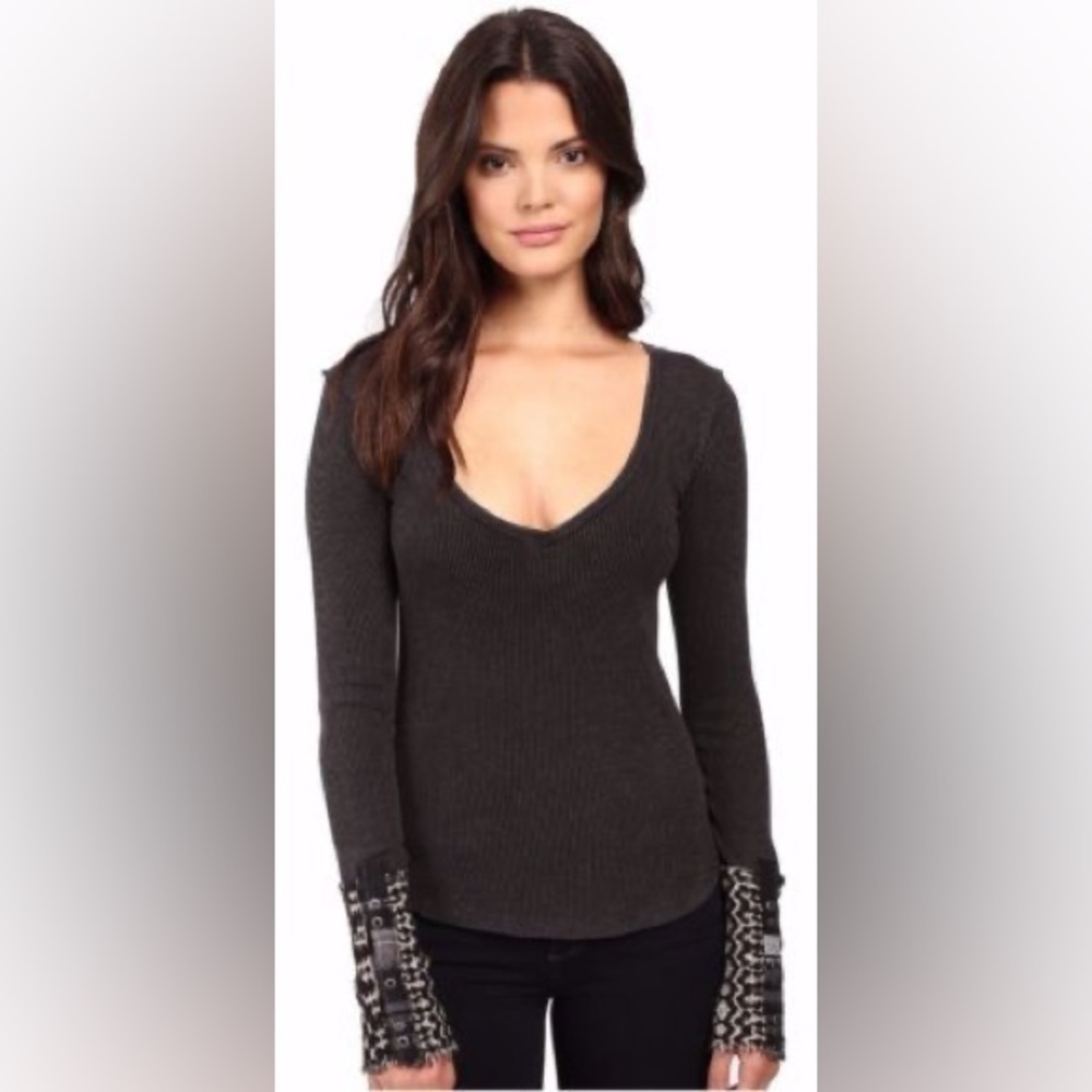 Free People Size Medium Thermal Top